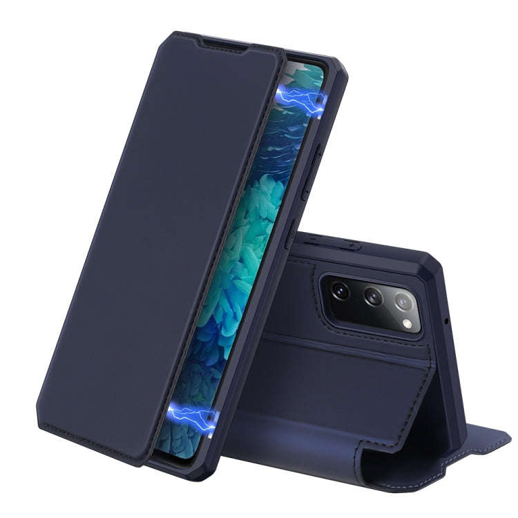 For Samsung Galaxy S20 FE DUX DUCIS Skin X Series PU + TPU Horizontal Flip Leather Case with Hold...