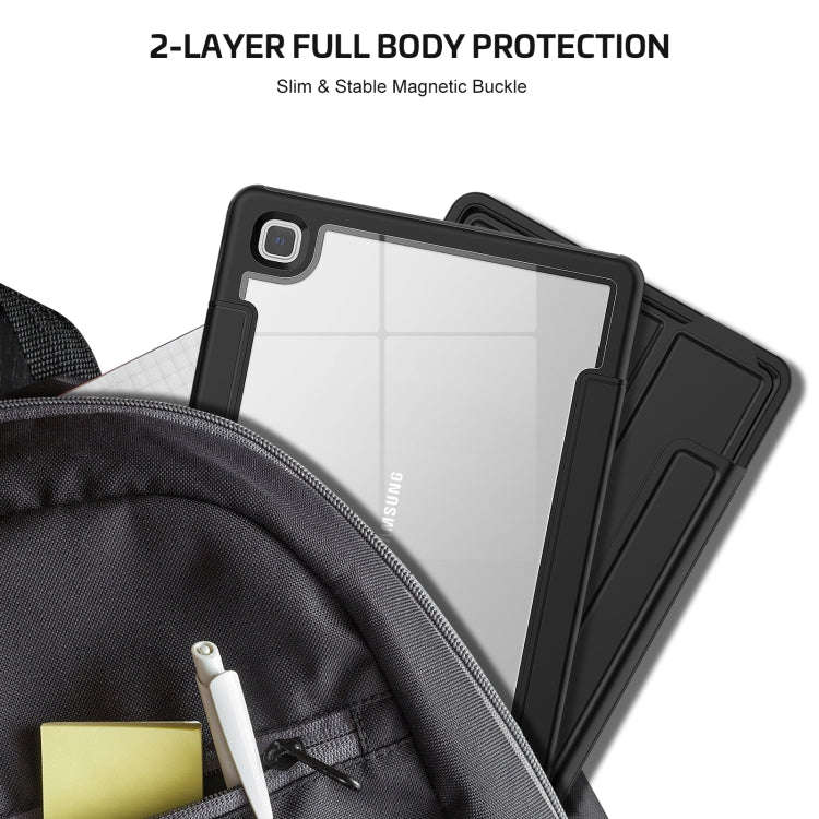 For Samsung Galaxy Tab A7 10.4 (2020) Acrylic + TPU Horizontal Flip Smart Leather Case with Three...