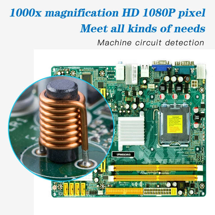 F210 HD 1080P WIFI 1000X Magnification Digital Microscope with 8 LED Light