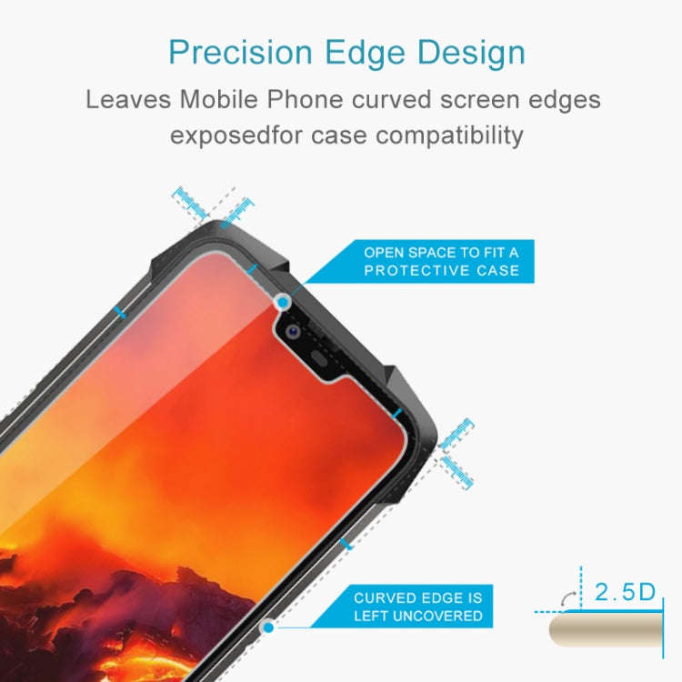 10 PCS 9H 2.5D Non-Full Screen Tempered Glass Film For Blackview BV9700 Pro