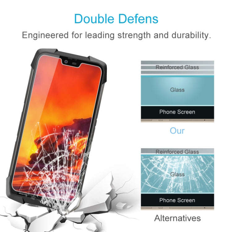 10 PCS 9H 2.5D Non-Full Screen Tempered Glass Film For Blackview BV9700 Pro