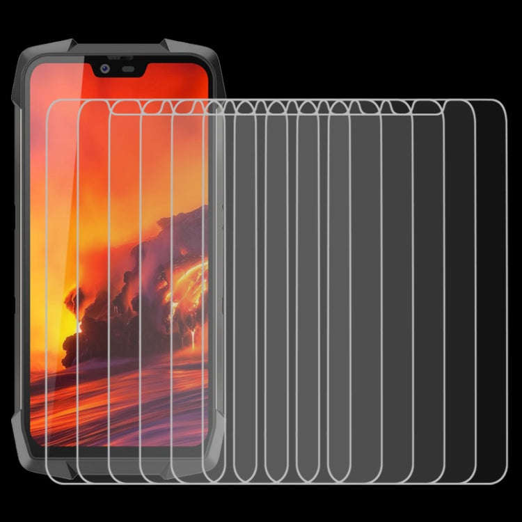 10 PCS 9H 2.5D Non-Full Screen Tempered Glass Film For Blackview BV9700 Pro