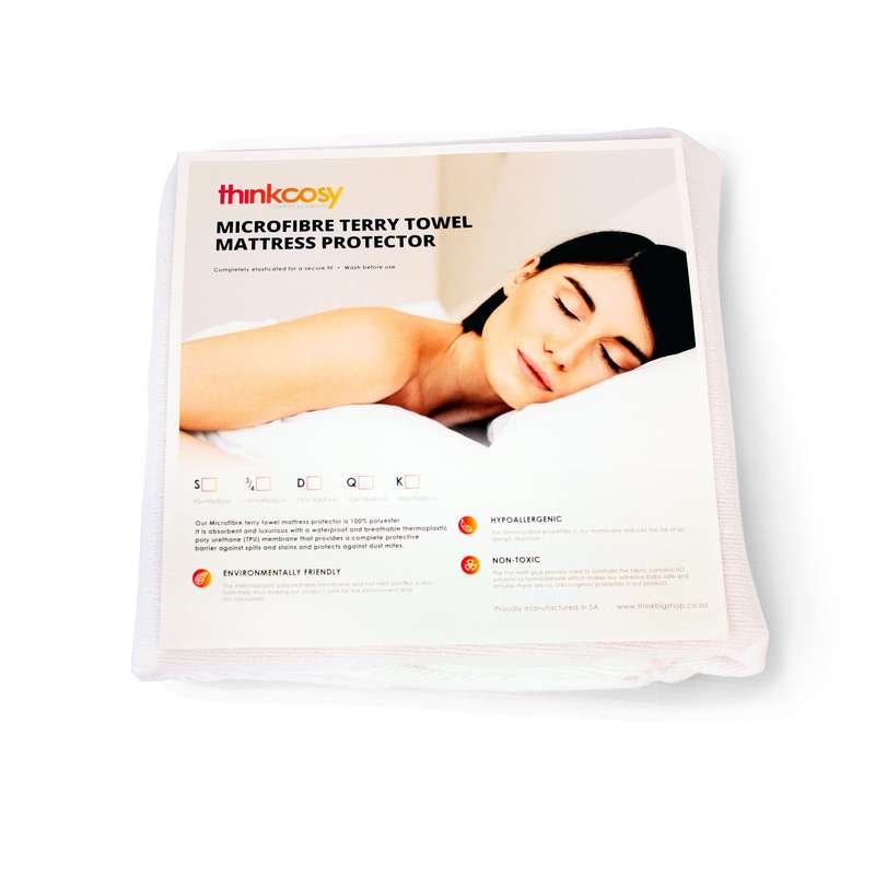 Microfibre Terry Towel Mattress Protector - King