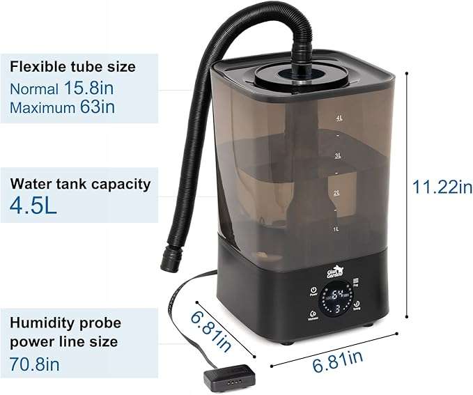 4.5L Smart Humidifier with Remote Control & Sensor