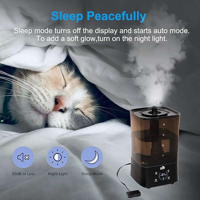 4.5L Smart Humidifier with Remote Control & Sensor