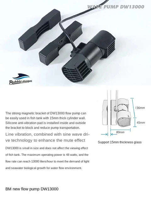 Bubble Magnus DW13000 Wave Maker Pump