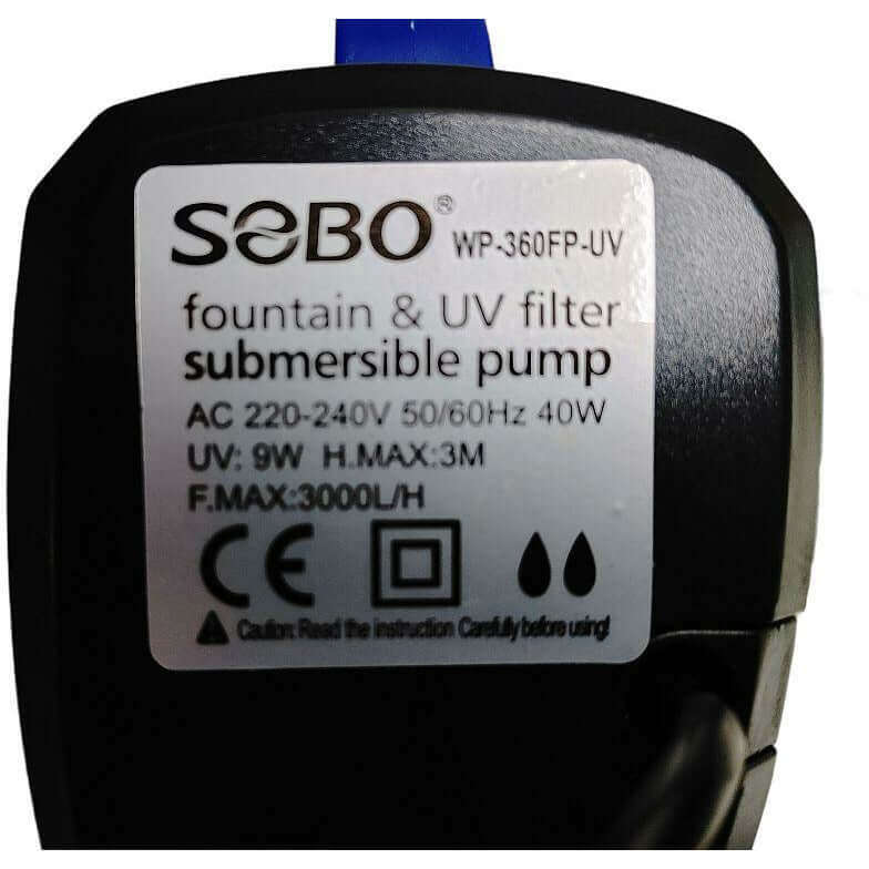 SOBO WP-360FP UV All in One Pond Filter (with UV and Fountain Kit)