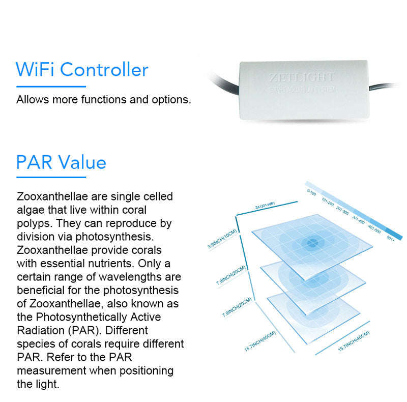 Zetlight Aqua ZA1201-WiFi Marine LED (22W)