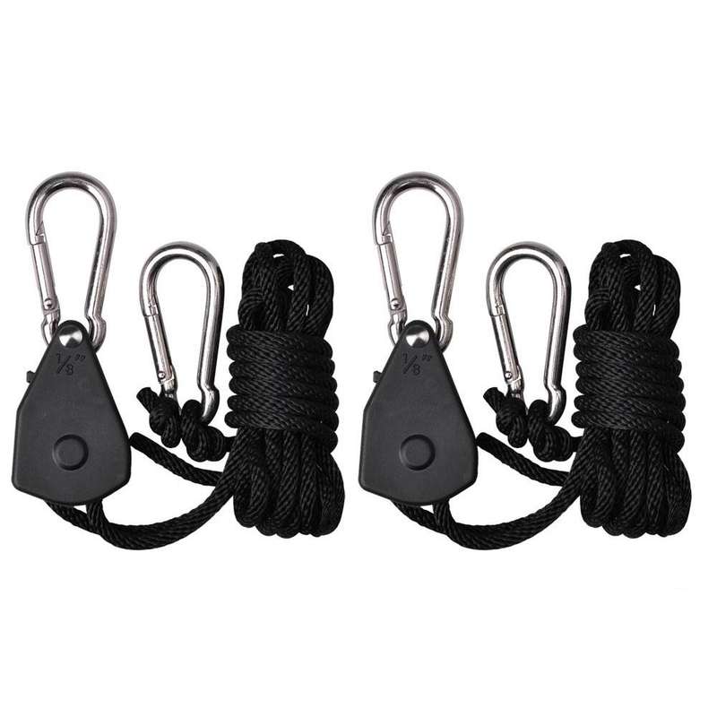 2 Pack - Adjustable Heavy Duty Rope Ratchet (Metal Gear)