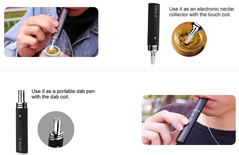 Airistech Airis 8 Dip & Dab Vaporizer Pen - Black