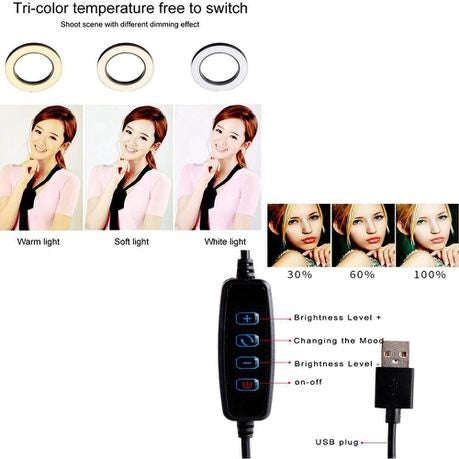 S-Cape Desktop 10 Inch Ring Light for Cell Phones - Extendable