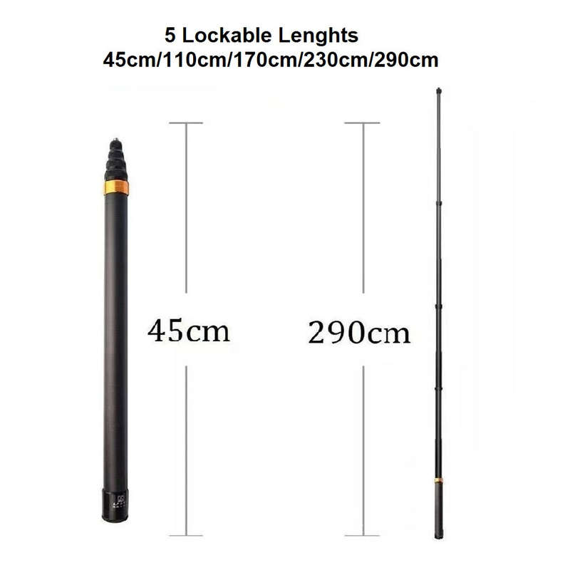 S-Cape 2.9m Carbon Fibre Selfie Stick for Gopro