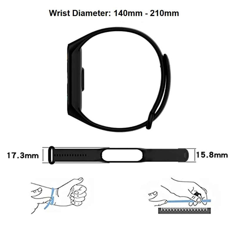 S-Cape Silicone Strap for Xiaomi Mi Band 7
