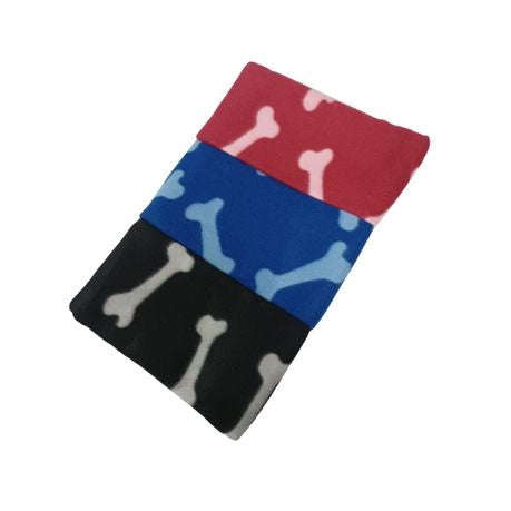 Nunbell Pet Fleece Blanket (90cmx60cm)  Pack of 3