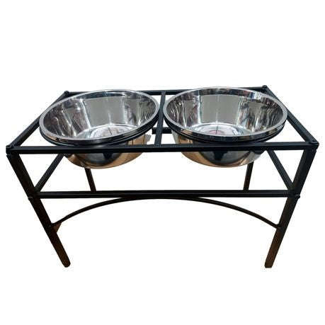 Nunbell Elevated Pet Feeder with Stainless Steel Bowls  Large