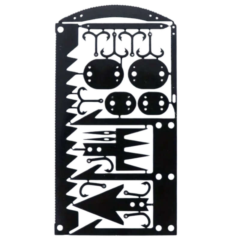 Survival Tool Card 22 In 1 Survival Card-Multi Purpose Pocket Tool Stainless Steel Outdoor Surviv...