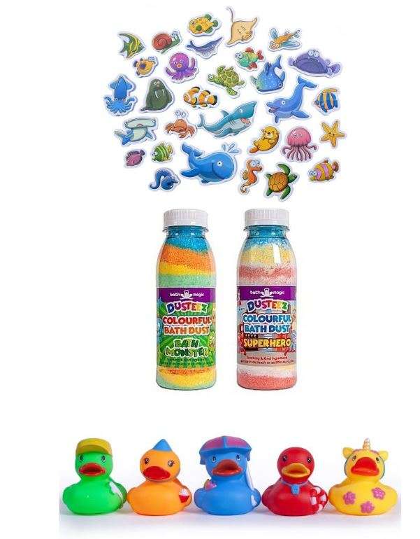 Bath Magic Medium Bath Party Gift Boxes - Wild Animal or Marine Stuceez