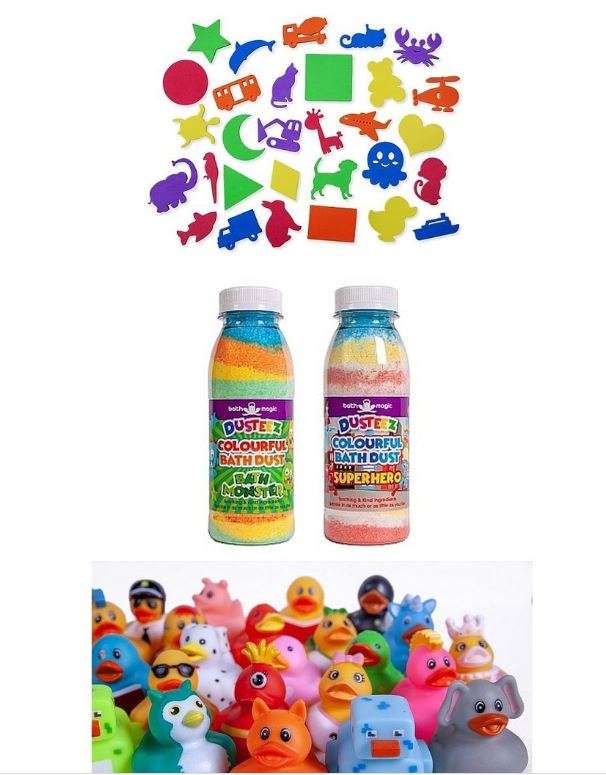 Bath Magic Bath Party Gift Boxes - with an animal soap holder sponge