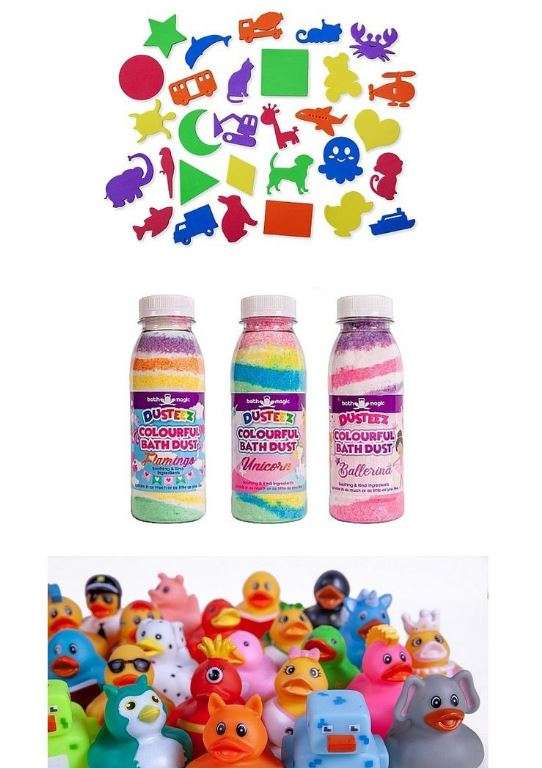 Bath Magic Bath Party Gift Boxes - with an animal soap holder sponge