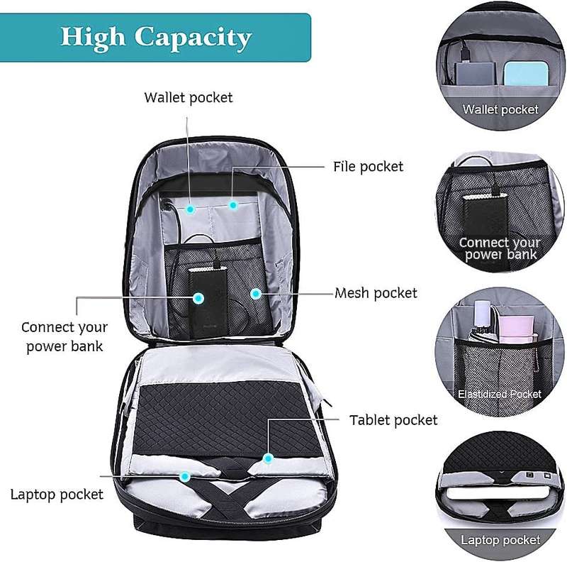 Backpack LED Full-Colour Screen Travel Laptop waterproof bag for bikers and outdoor promotions