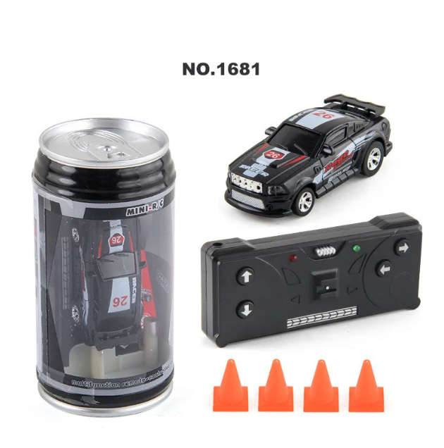 RC Cars, Mini Soda Can size, Pocket Car Toy with LED Lights