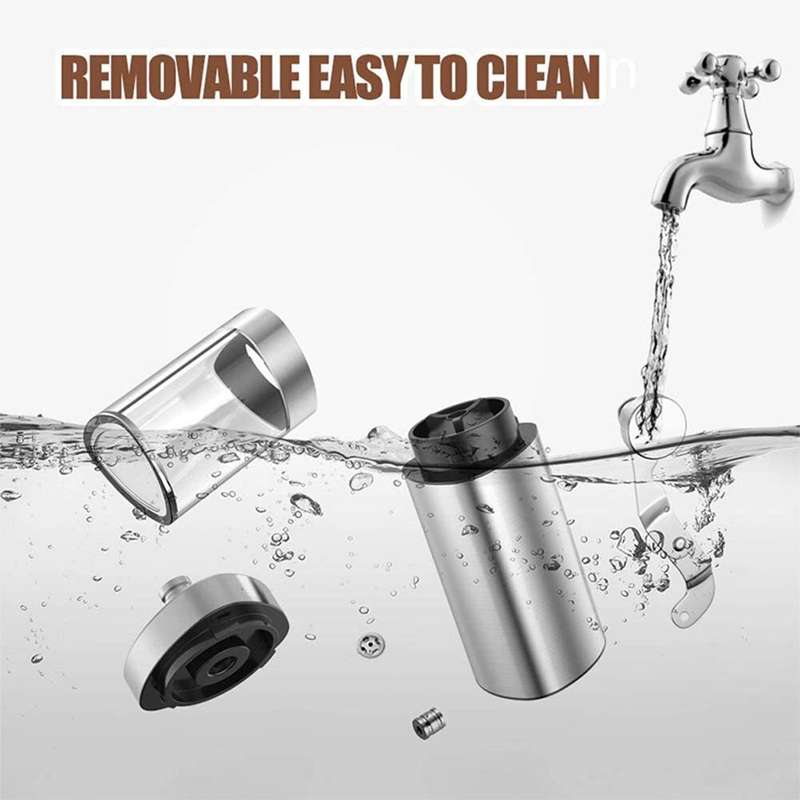 Manual stainless steel Coffee Grinder With An Adjustable Grind and foldable handle