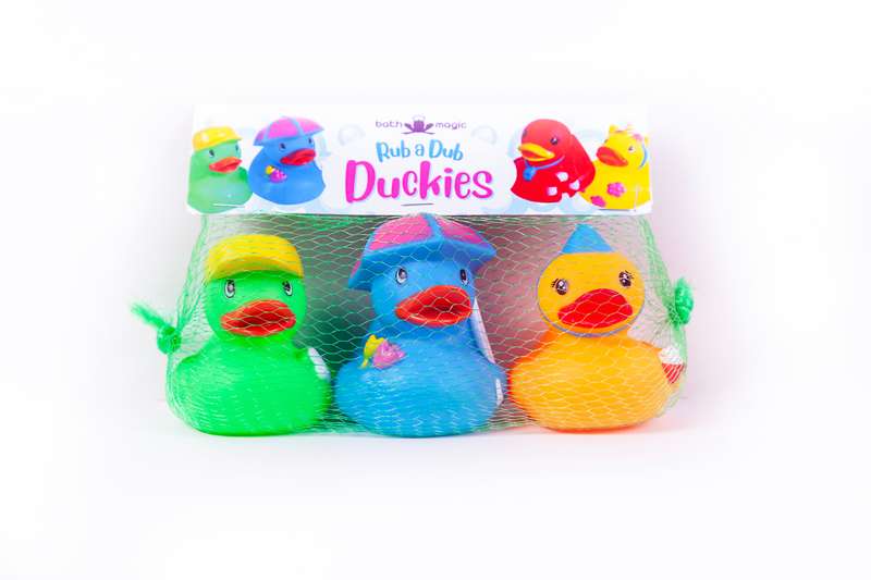 Rub a Dub Duckies - Floating Bath Ducks 3 Piece from Fizzles - 8cm