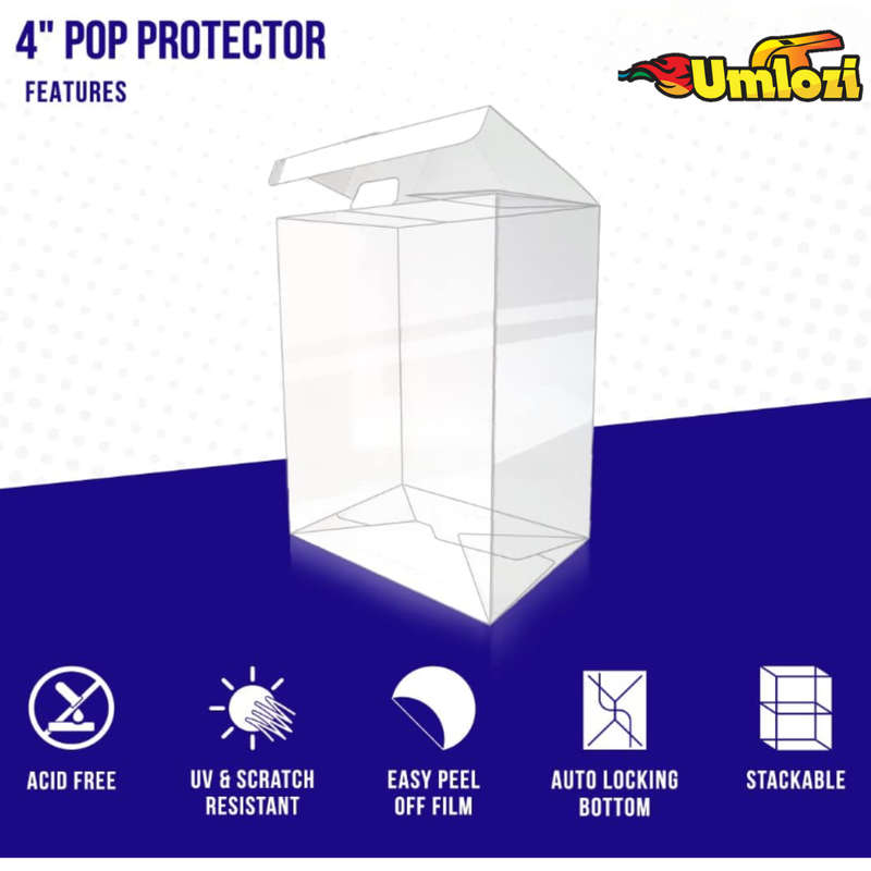 Plastic Protector Case Compatible With 4-inch Pops 10 Pack