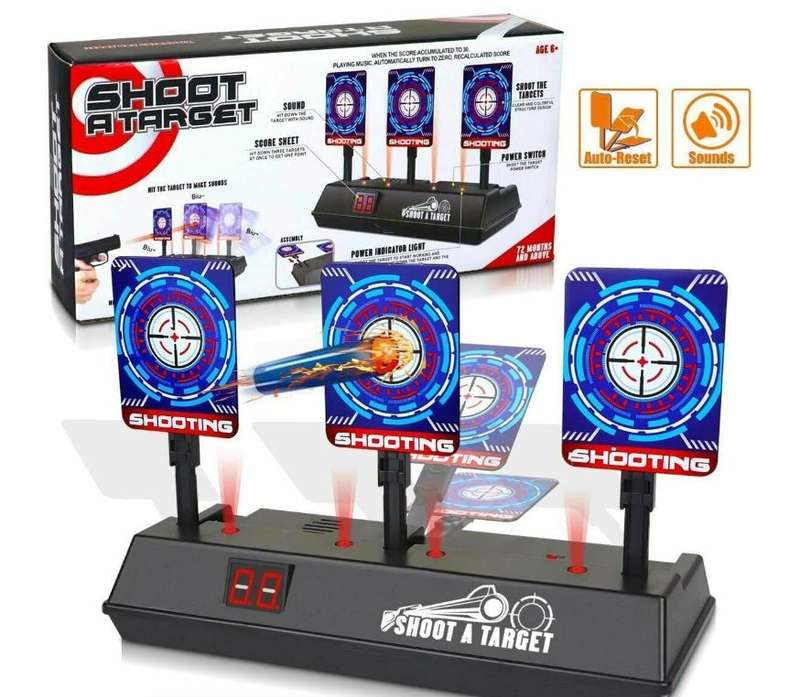 Target Shooting - Electronic Automatic Target - 2 Modes & Digital Counter