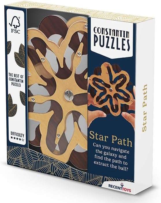 Constantin Star Path - A Triple Layered Maze Puzzle Brainteaser from Recent Toys