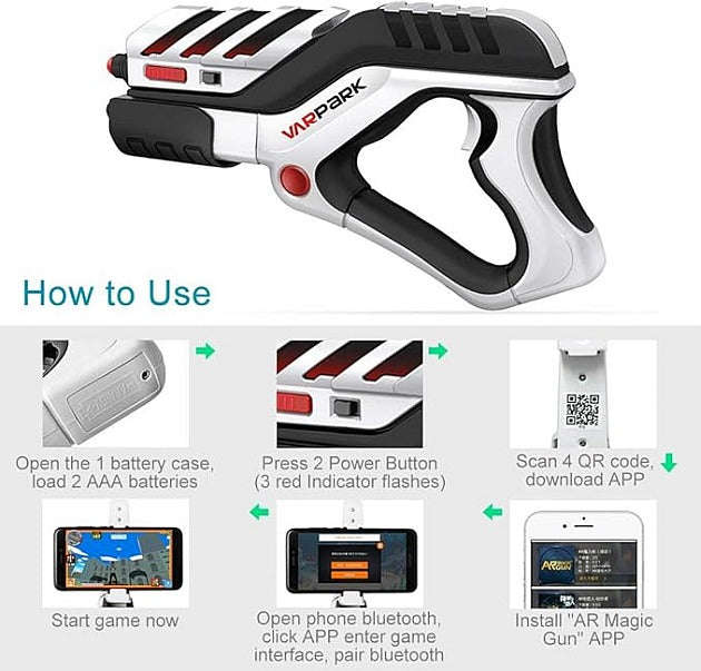 AR Game Gun Handle 360 Augmented Reality Game Gun Controller  - Giant