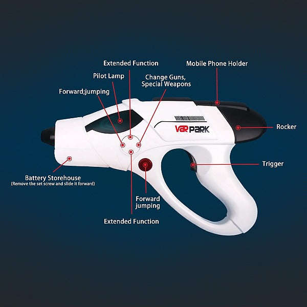 AR Game Gun Handle 360 Augmented Reality Game Gun Controller - Large