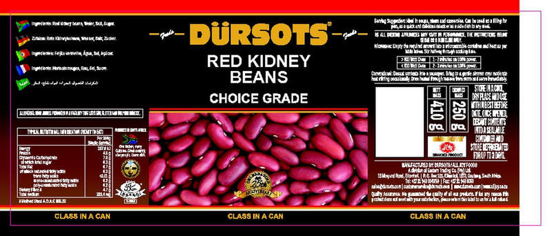 Dürsots Red Kidney Beans - 12 x 410g