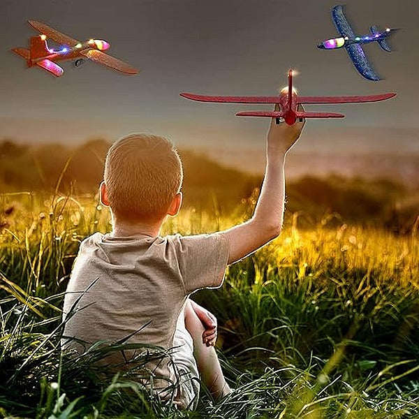 Airplane Foam Glider & Gun Launcher - 2 Flight Modes