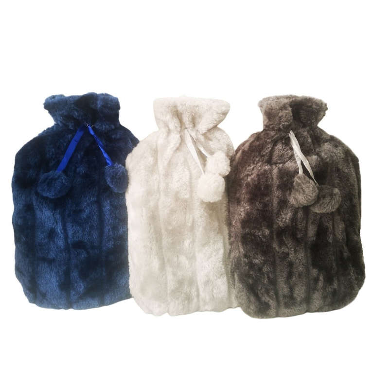 Cosy Fleece Hot Water Bottle Covers  Set of 3