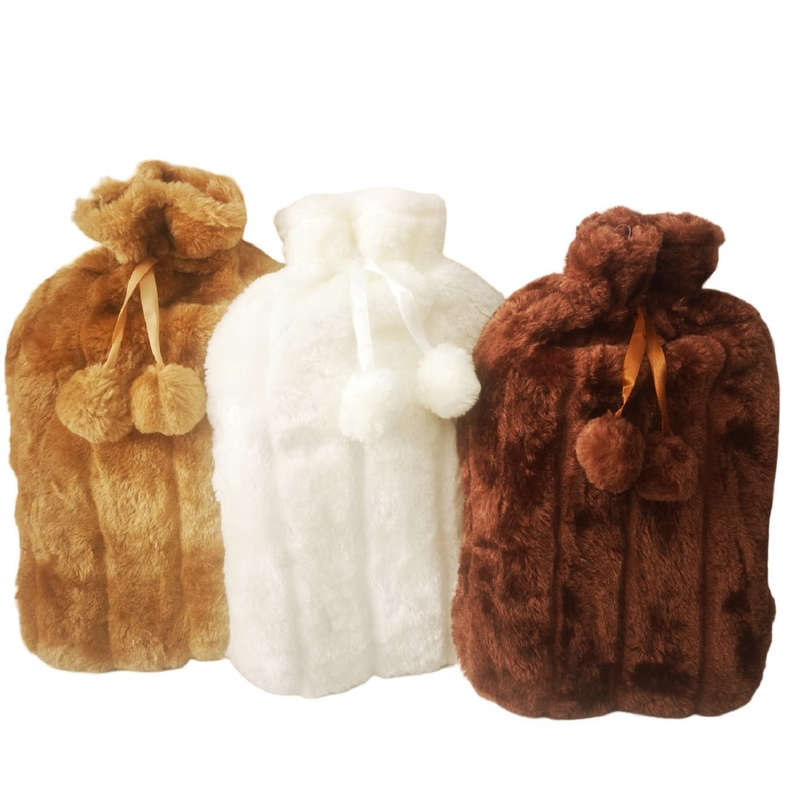Cosy Fleece Hot Water Bottle Covers  Set of 3