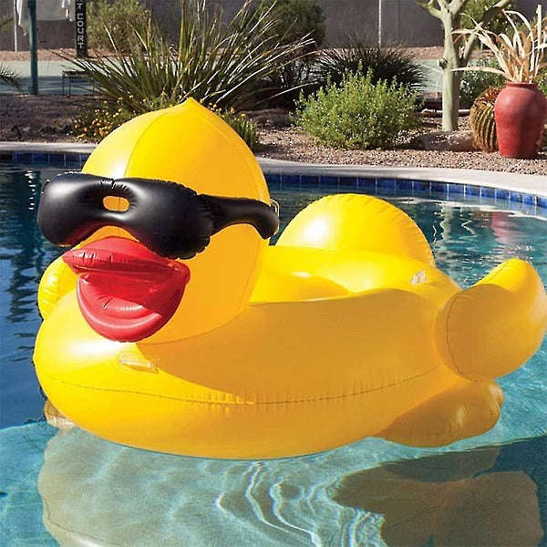 Inflatable Giant Pool Yellow Duck Lylo or Lounger - 2m x 1.8m