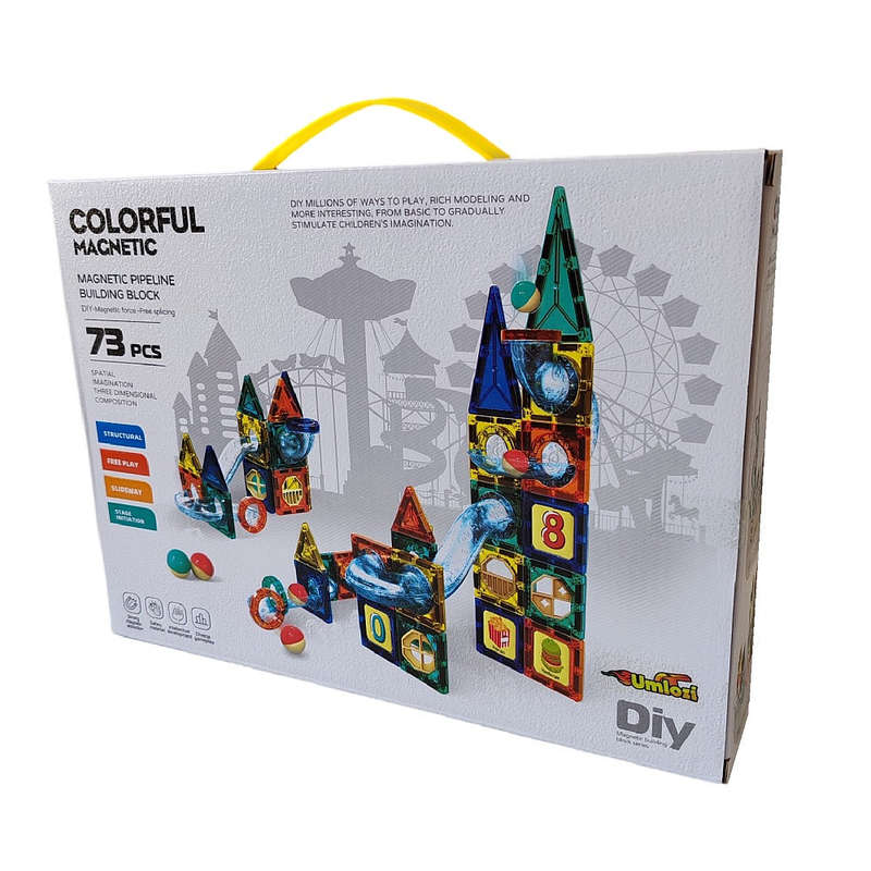 Magnet Pipeline & Building Block Set - 73pc