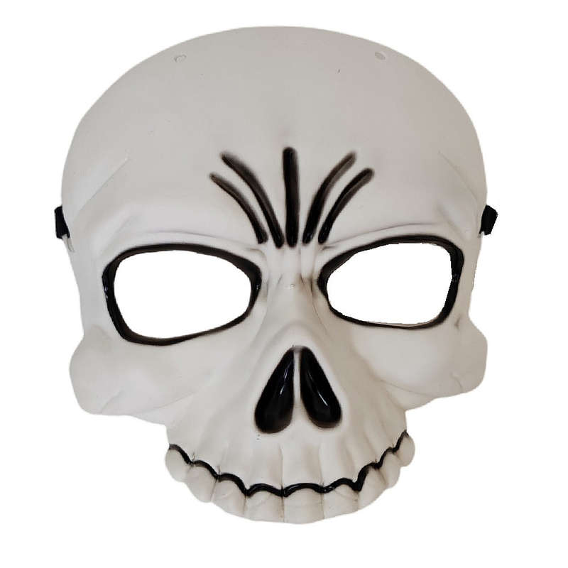 Halloween Dress Up Mask - Half Skeleton Skull Head