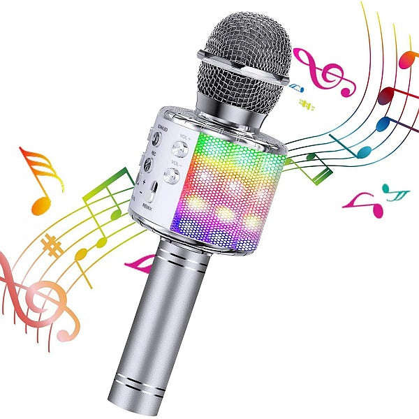 Wireless Bluetooth Karaoke Microphone & Speaker For Kids