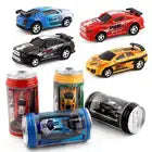 RC Cars, Mini Soda Can size, Pocket Car Toy with LED Lights