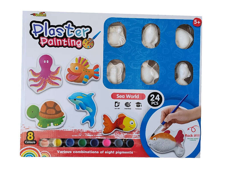 Plaster Painting Craft Set - 24pc Set