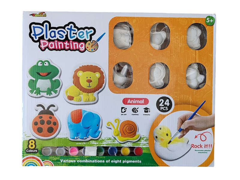 Plaster Painting Craft Set - 24pc Set