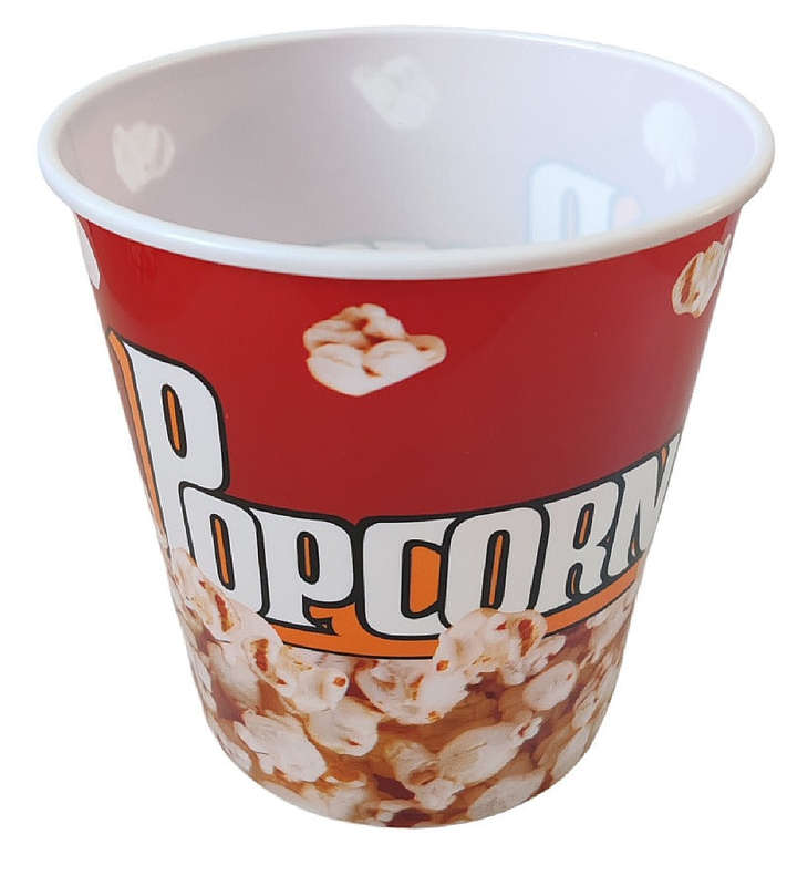 Popcorn Jumbo Re-Usable Tubs 4 Pack - Assorted Colours