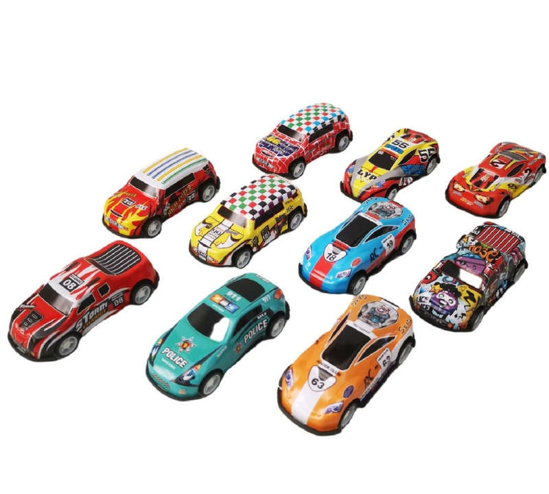 Pull-Back Toy Cars - 10 Set