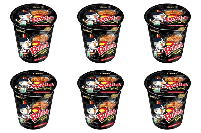 Samyang Spicy Ramen Noodle Cups 80g - 6 Pack