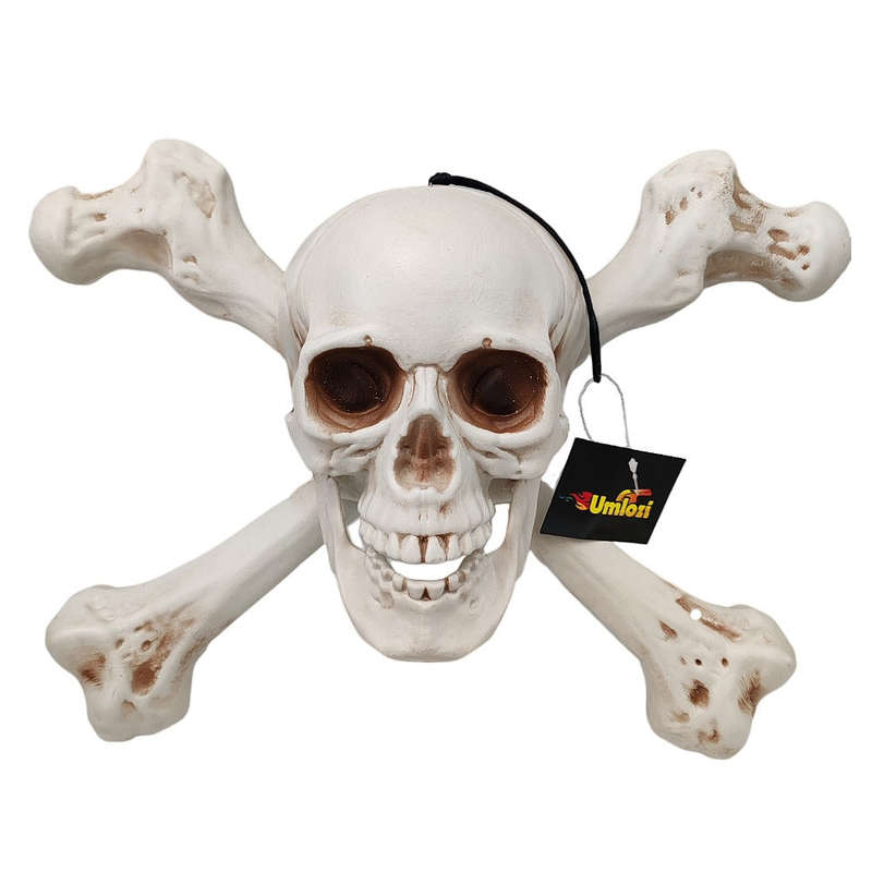 Skull Cross Bones With Adjustable Jaw - 40cm