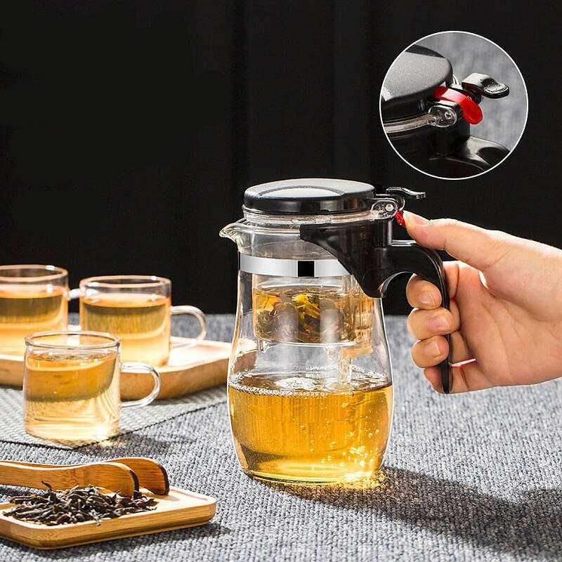 Heat Resistant Glass Teapot With Infuser 750ml