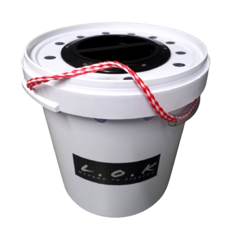 Bucket Premium Clear Hatch 10L or 20L for Live bait - LOK