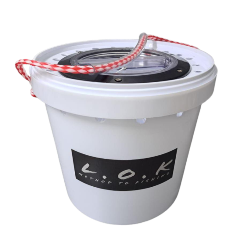 Bucket Premium Clear Hatch 10L or 20L for Live bait - LOK